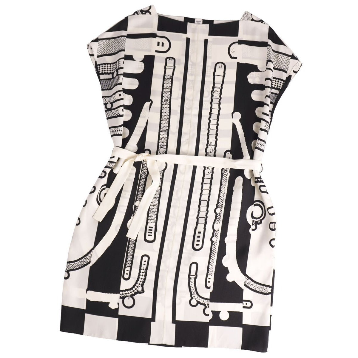 Hermes Dress All Over Pattern Twill Leine Top