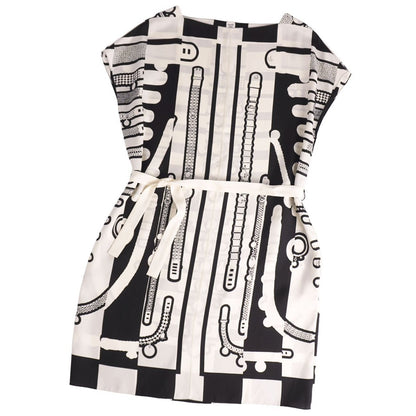 Hermes Dress All Over Pattern Twill Leine Top