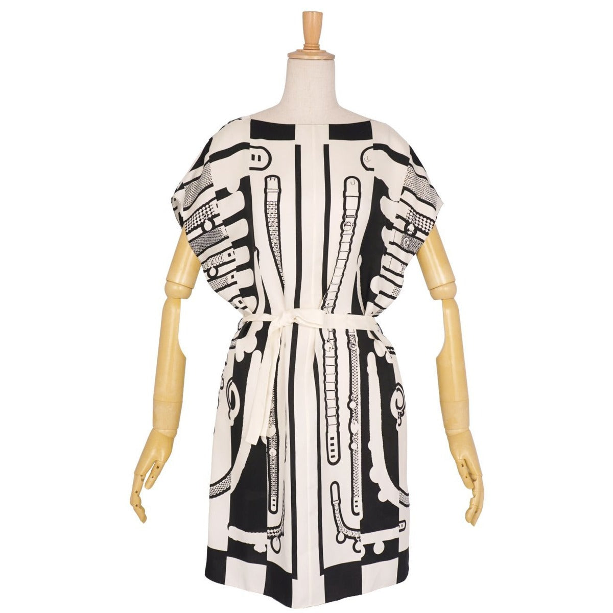Hermes Dress All Over Pattern Twill Leine Top — view 2