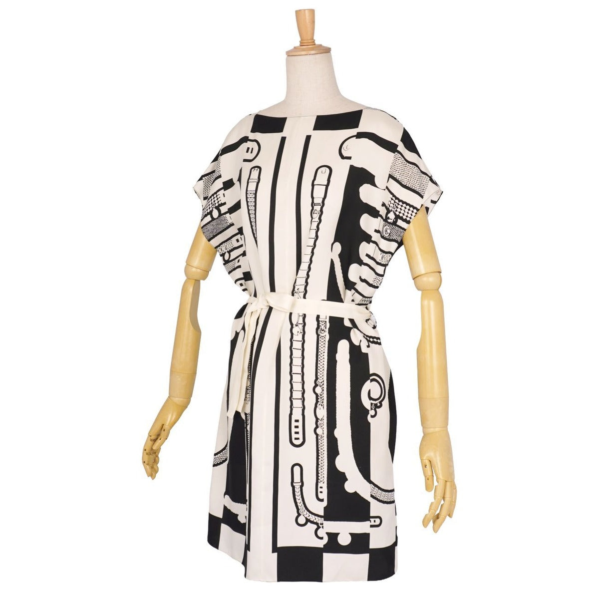 Hermes Dress All Over Pattern Twill Leine Top — view 4