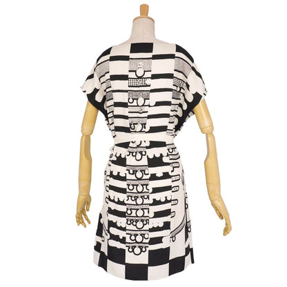 Hermes Dress All Over Pattern Twill Leine Top — view 5