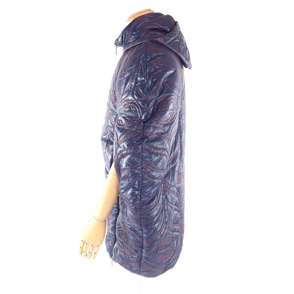 Gucci Adidas Hooded Interlocking Trefoil Logo Zip UP Filling Poncho — view 2