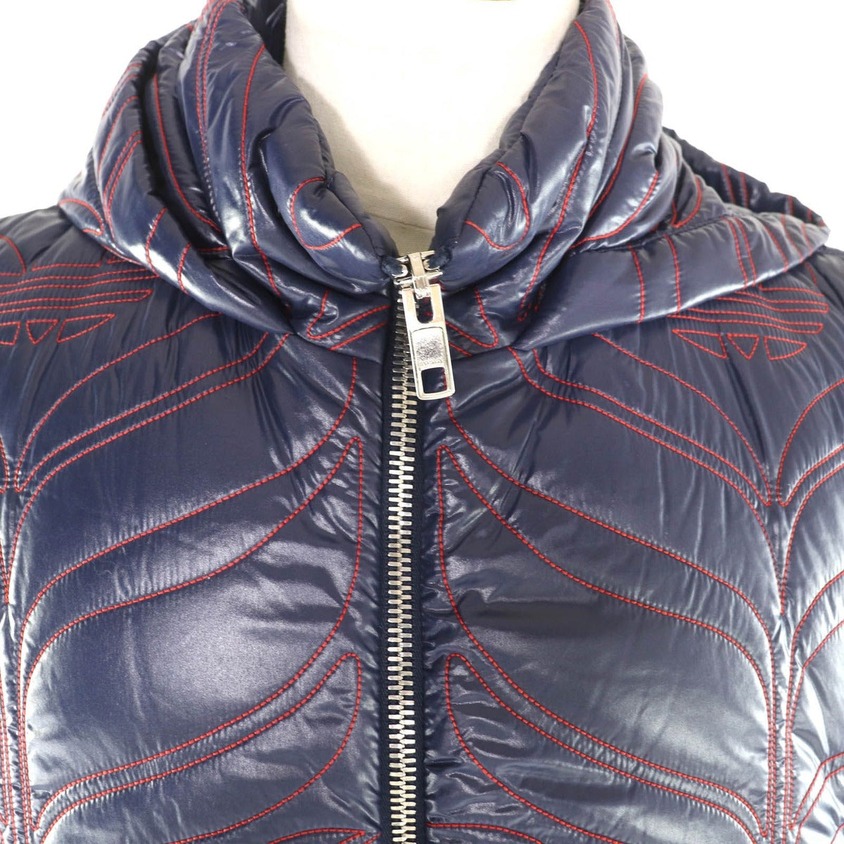 Gucci Adidas Hooded Interlocking Trefoil Logo Zip UP Filling Poncho — view 4