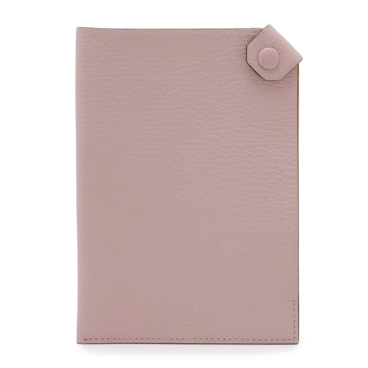 Hermes Tarmac PM Passport Case Cover Chevre Leather Rose Sakura