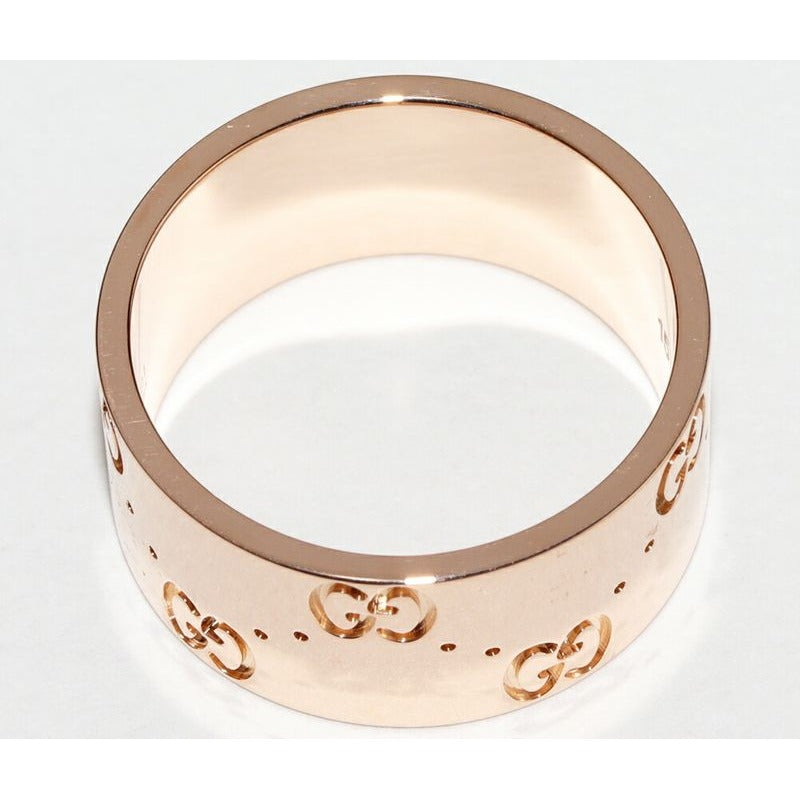 Gucci Rings 18K Pink Gold Iconic Ring Width 9 mm — view 3