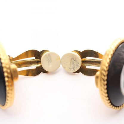 Chanel Earrings CC Logo Round Shell — view 7