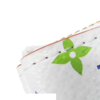 Louis Vuitton LV Takashi Murakami Pochette Cles White Multicolor Monogram Pouch — view 7