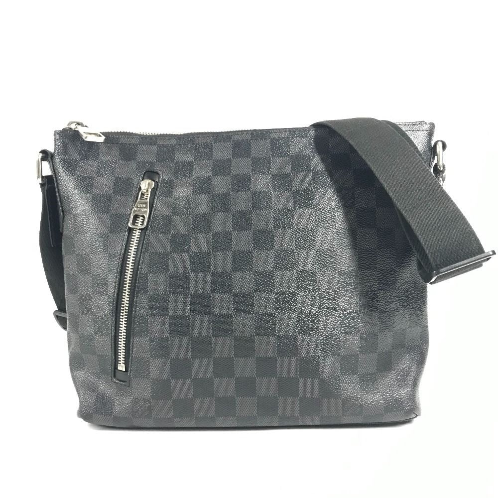 Louis Vuitton Shoulder Bag Mick PM Damier Graphite Canvas Black