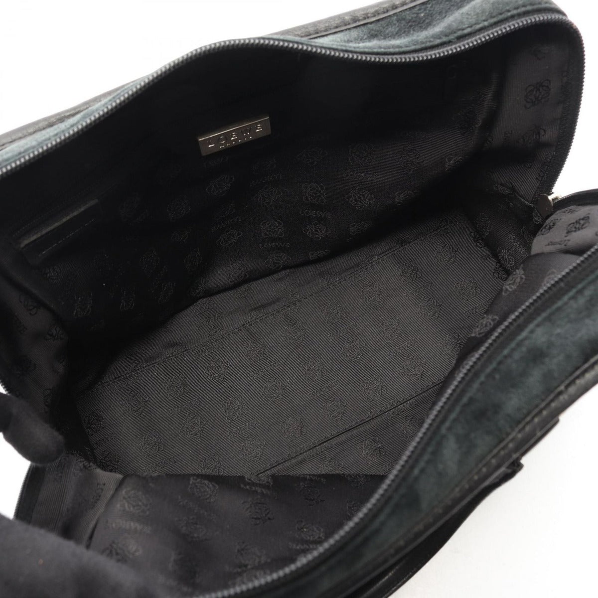 Loewe Handbag Amazona 28 Black Suede Leather — view 3