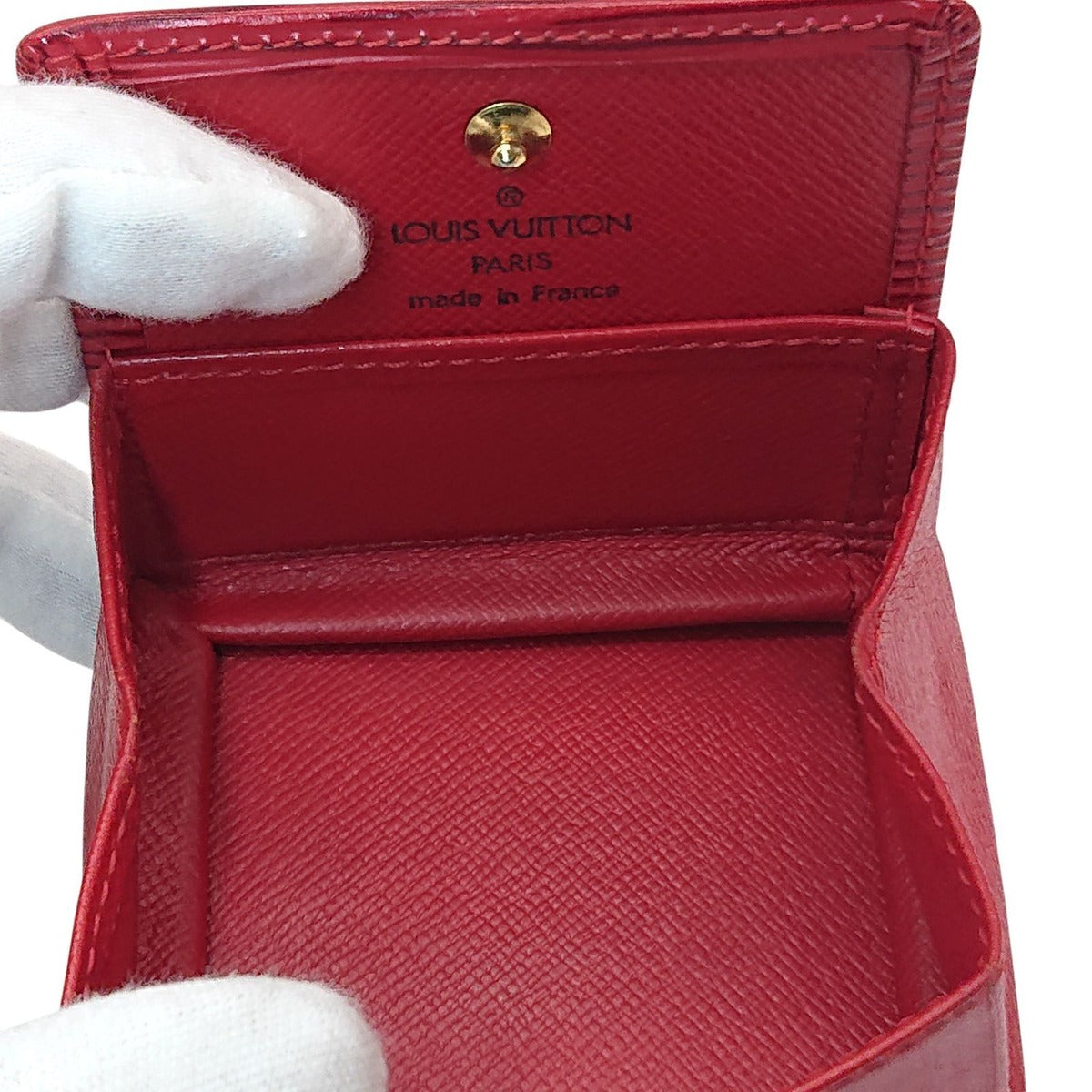 Louis Vuitton Coin Case Porte Monnaie Boite Epi Red — view 16