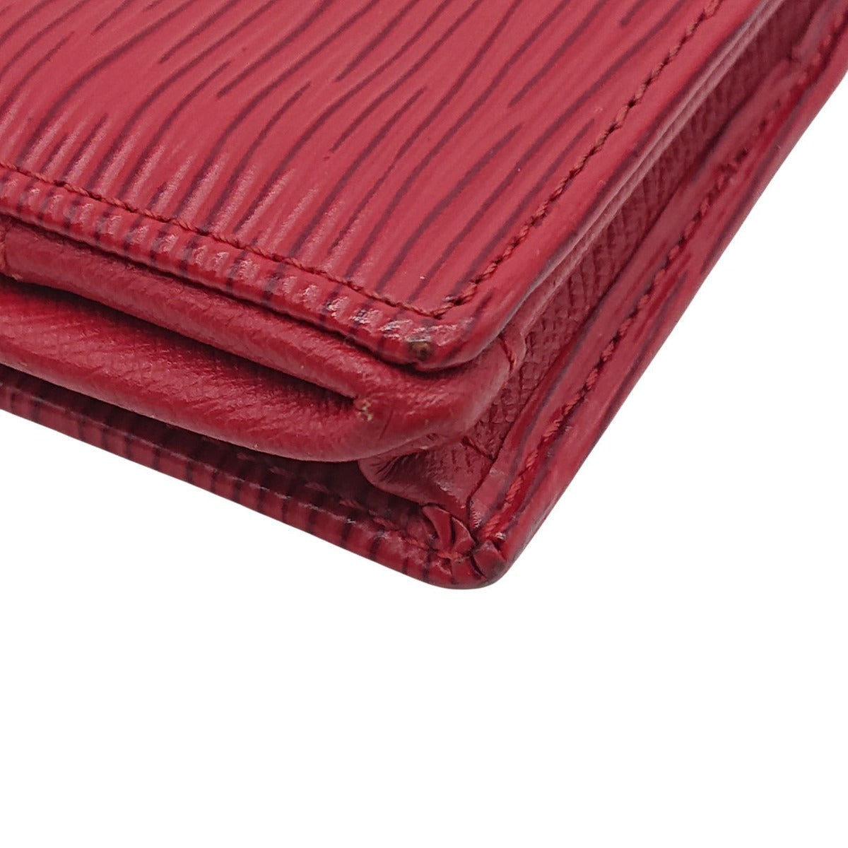 Louis Vuitton Coin Case Porte Monnaie Boite Epi Red — view 9