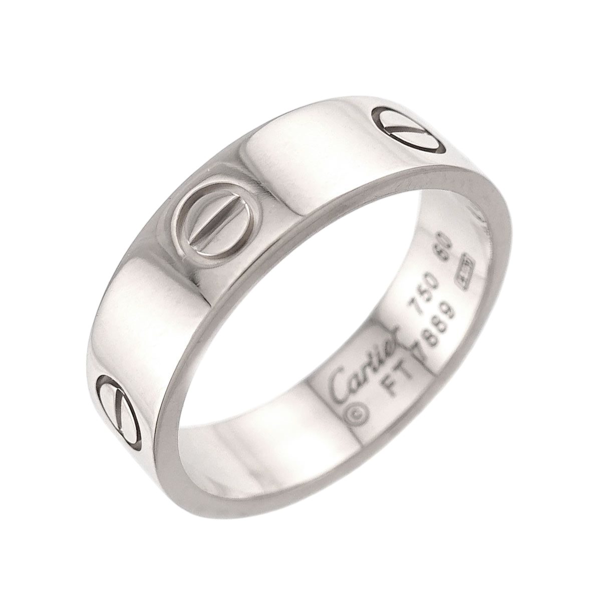 Cartier Love 60 Ring 18k WG White Gold 750