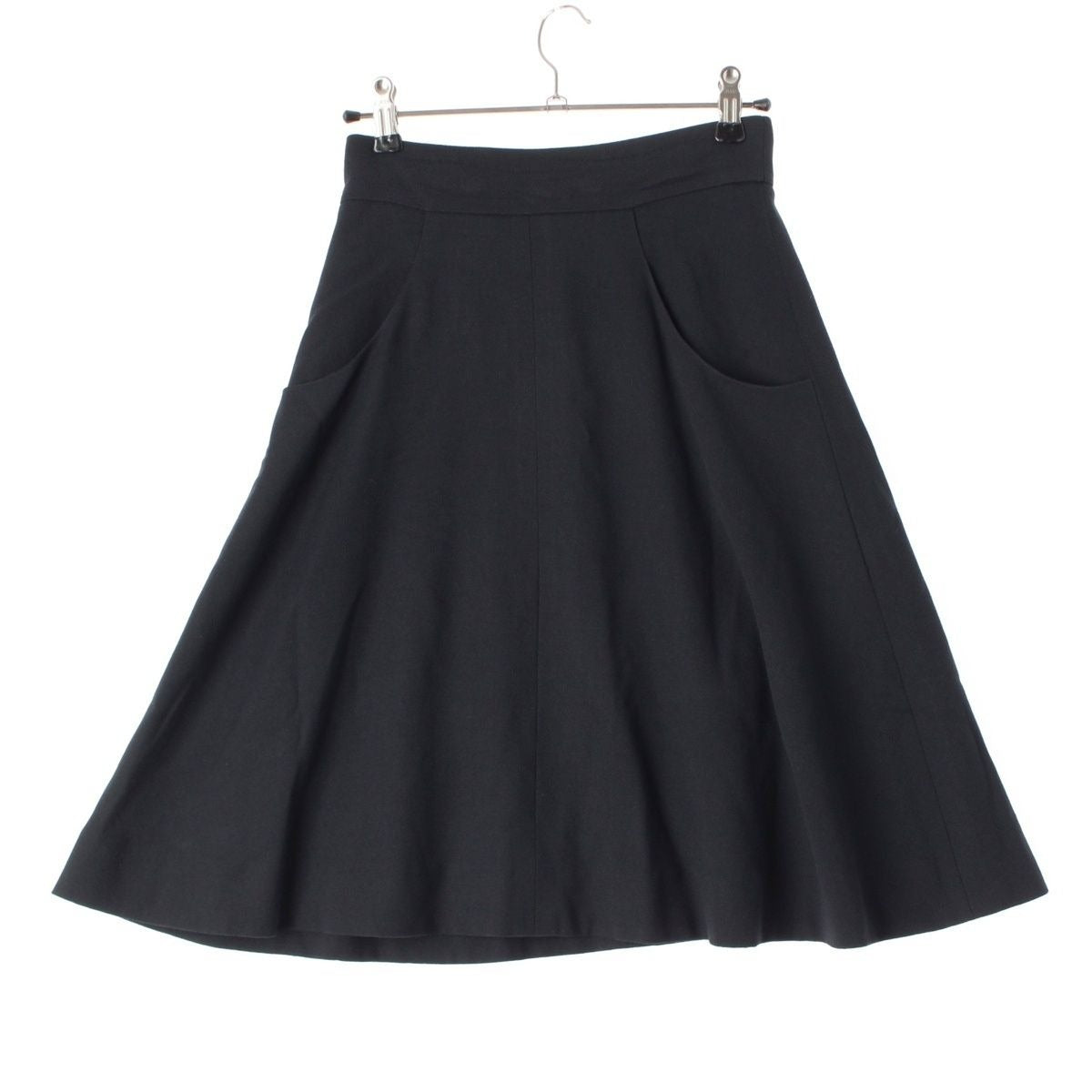Chanel Wool Blend CC Logo Visual Skirt