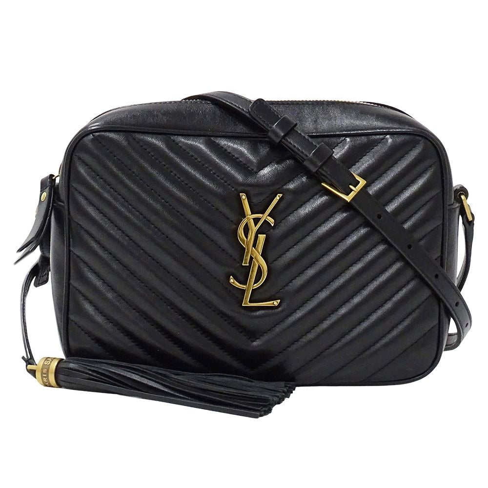 Saint Laurent Shoulder Bag le Leather Black Tassel