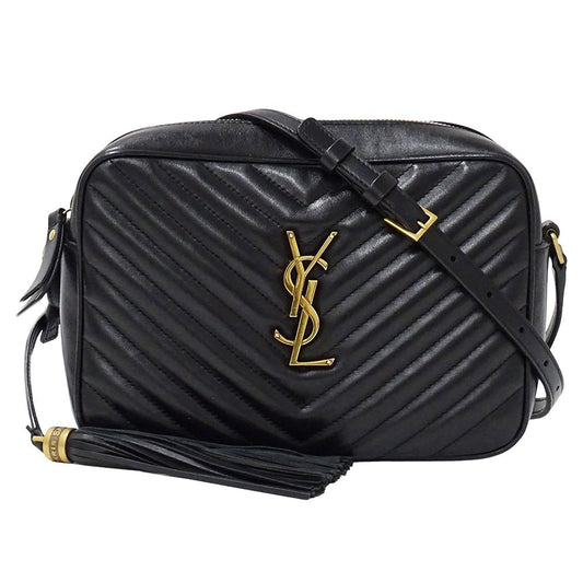 Saint Laurent Shoulder Bag le Leather Black Tassel