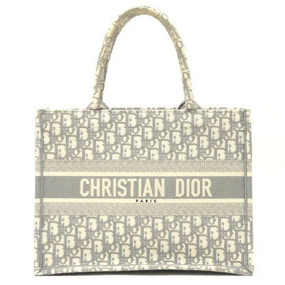 Dior Tote Bag Book Medium Canvas Gray