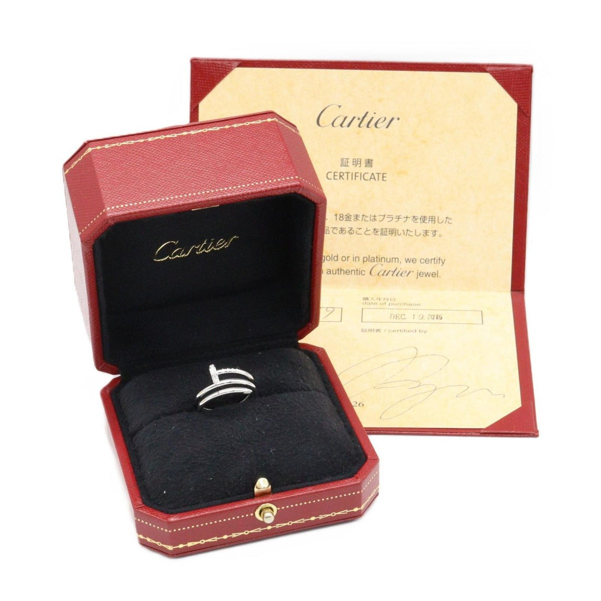 Cartier Ring Juste Un Clou Diamond 18K White Gold — view 8