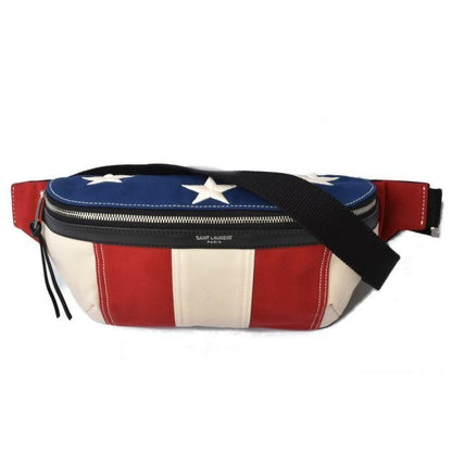 Saint Laurent Body Bag Waist Pouch Leather Marsupio Star