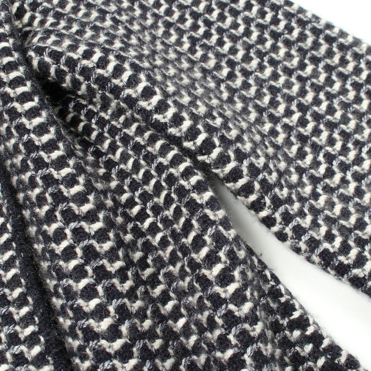 Chanel CC Logo Button Double Breasted Knit Cashmere Silk Jacket — view 6