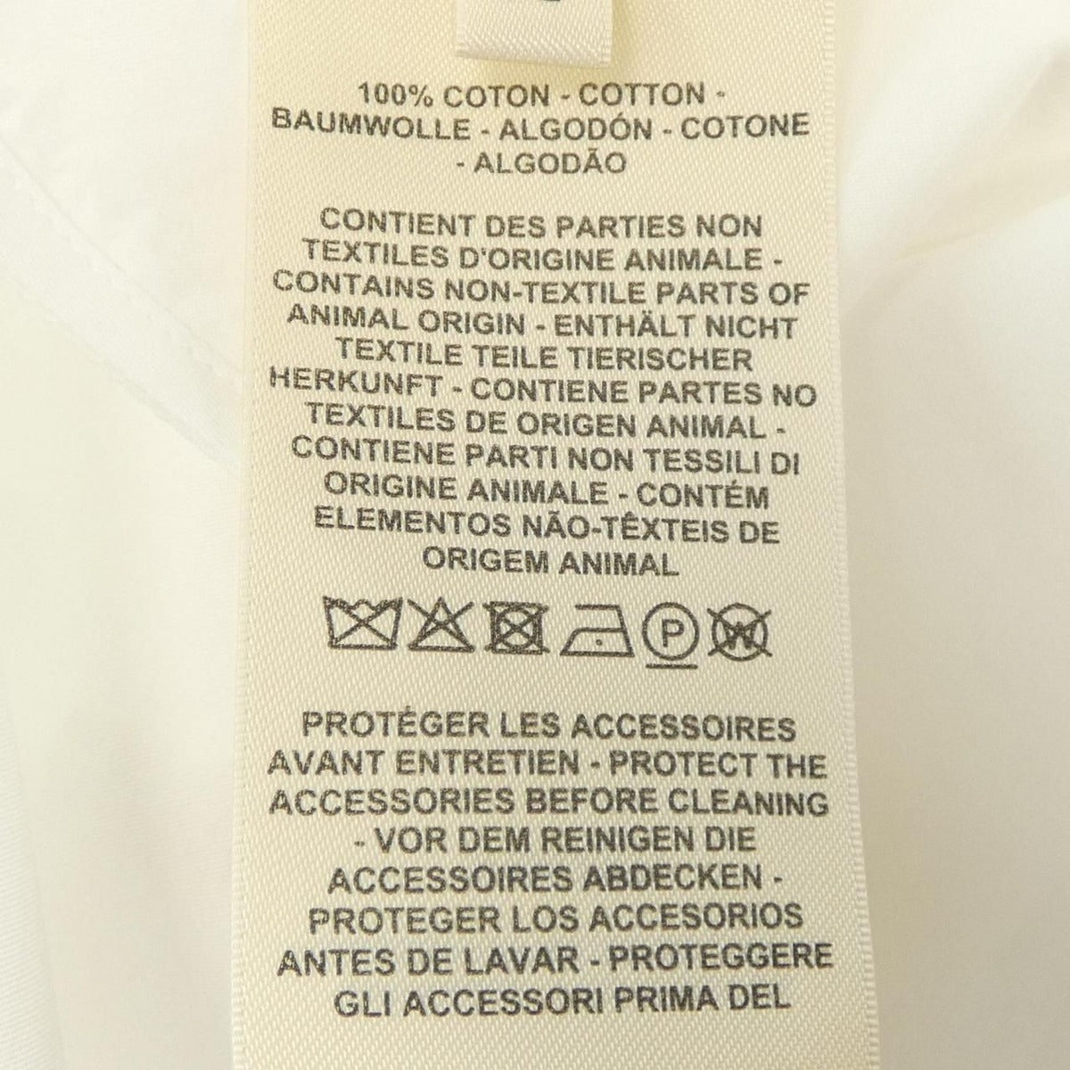 Hermes Mother of Pearl Button Dress White Translucency — view 3