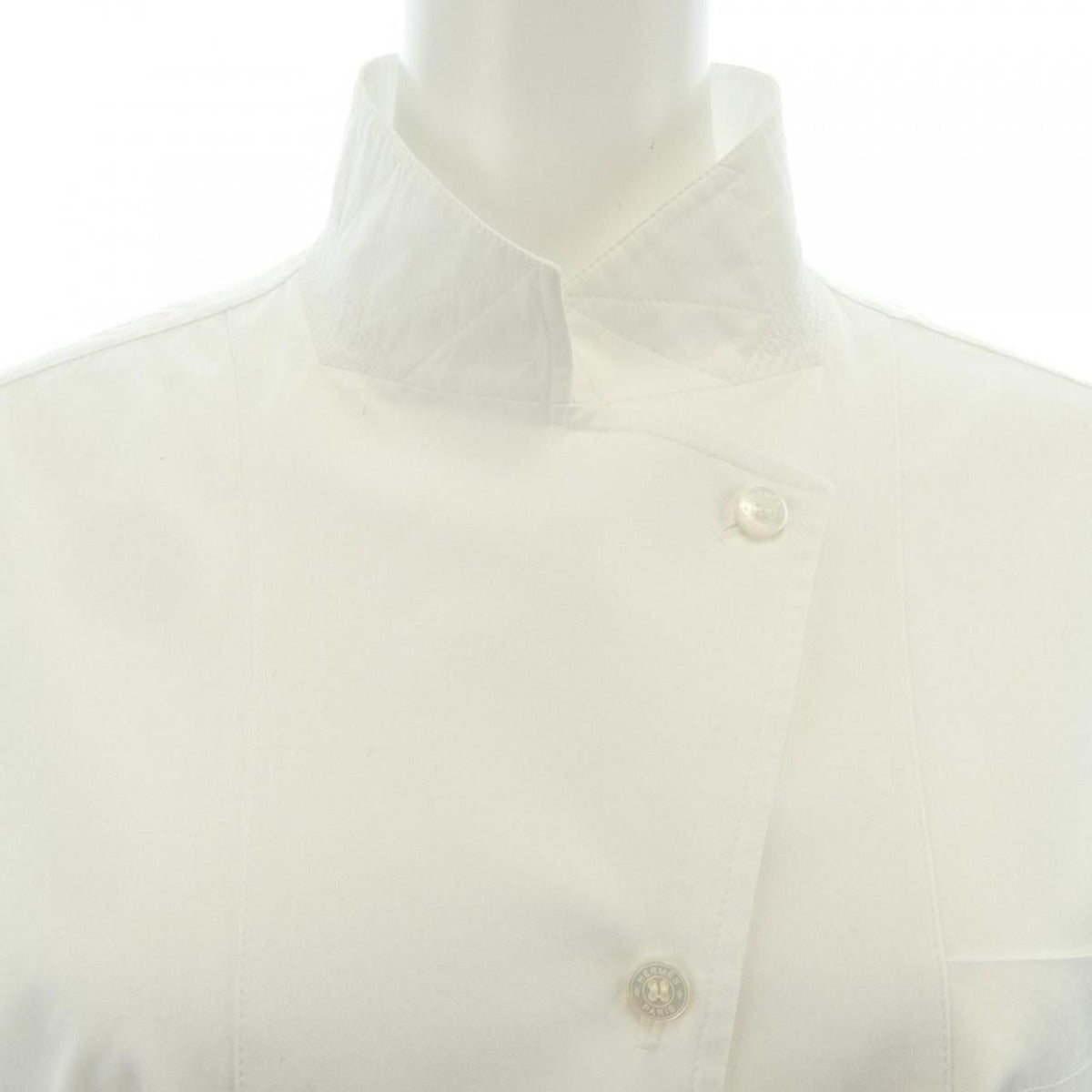 Hermes Mother of Pearl Button Dress White Translucency — view 6