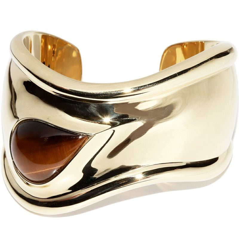 Tiffany & Co Bracelet Bangle 18K Yellow Gold Taiga Iron Elsa