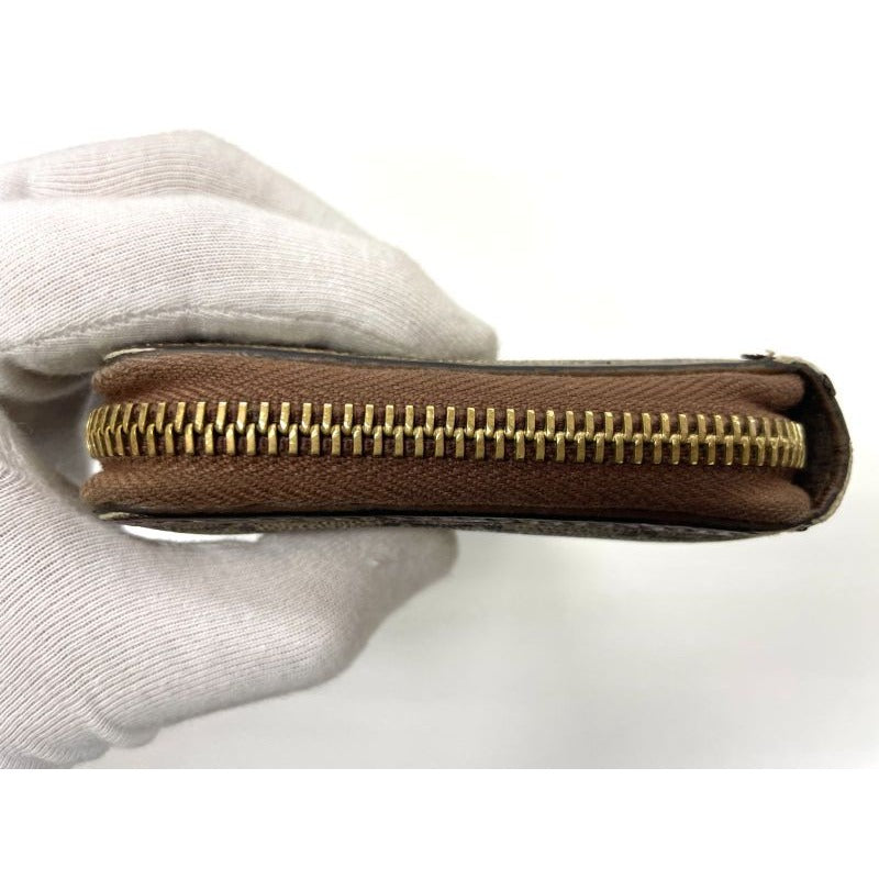 Gucci GG Supreme Faux Not Leather Round Zip Wallet Long — view 6