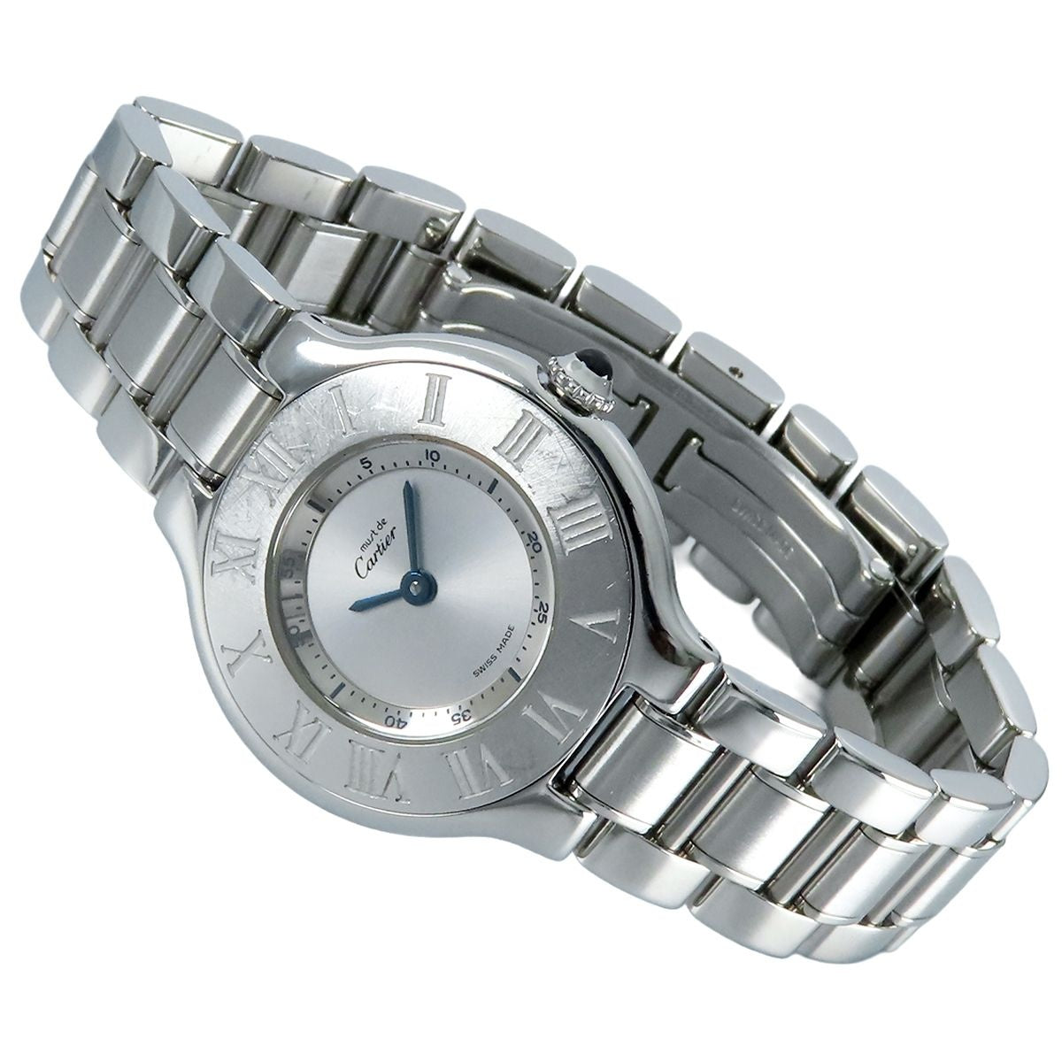 Cartier Must 21 SM Silver SS Must de Cartier Vantian Watch — view 2