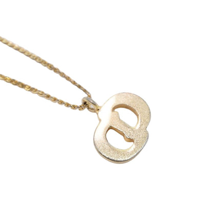 Dior Necklace CD Logo Gold Plated Rhinestone — view 2
