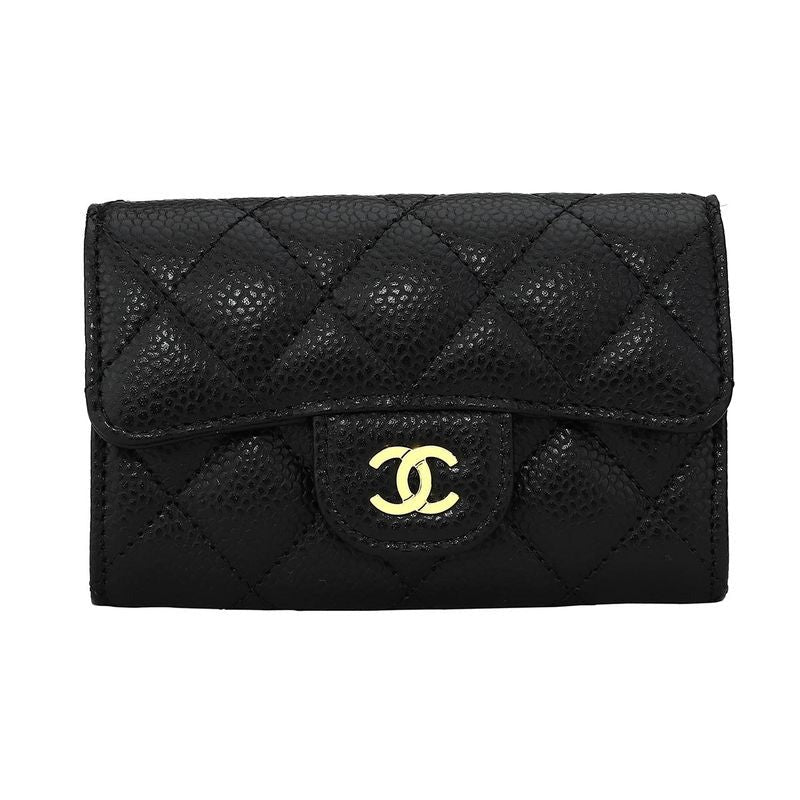 Chanel Card Case Porte-Cartes a Rabat Classic Noir Black
