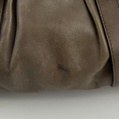 Miu Miu Shoulder Bag Beige Leather Vintage — view 5