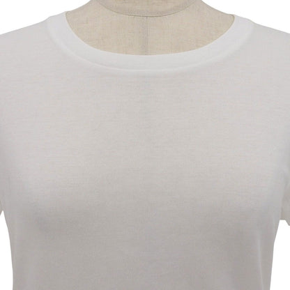 Celine Cotton Triomphe Embroidery Crew Neck Short Sleeve T-Shirt White XS — view 2