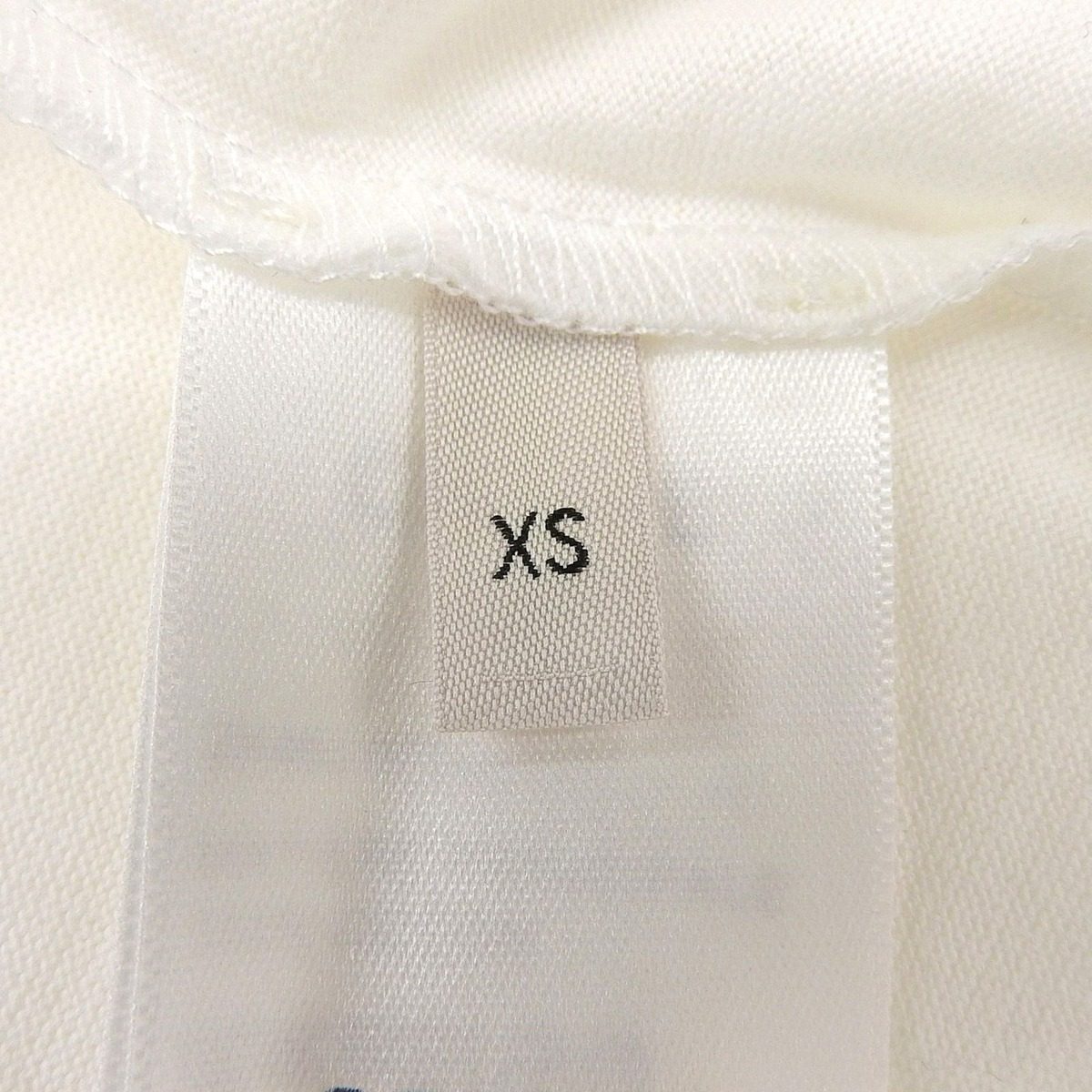 Celine Cotton Triomphe Embroidery Crew Neck Short Sleeve T-Shirt White XS — view 6