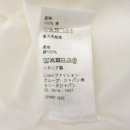 Celine Cotton Triomphe Embroidery Crew Neck Short Sleeve T-Shirt White XS — view 8