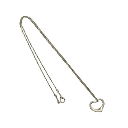 Tiffany & Co Open Heart Necklace Pendant Choker Silver — view 5