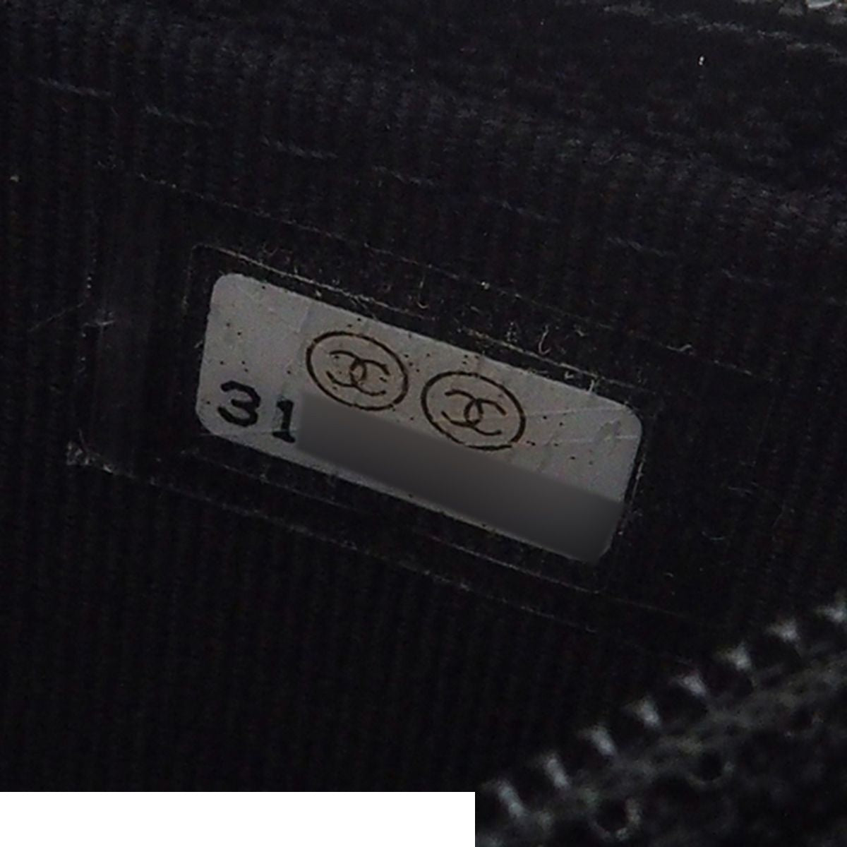 Chanel Pearl Chain Shoulder Bag Wallet Quilted CC Logo Black Lambskin Costume — view 7