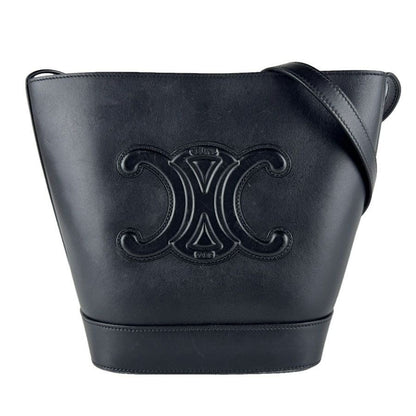 Celine Shoulder Bag Small Basket Cuir Triomphe