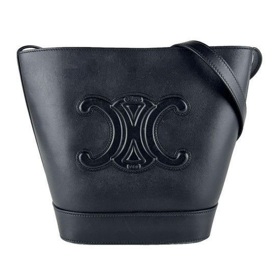 Celine Shoulder Bag Small Basket Cuir Triomphe