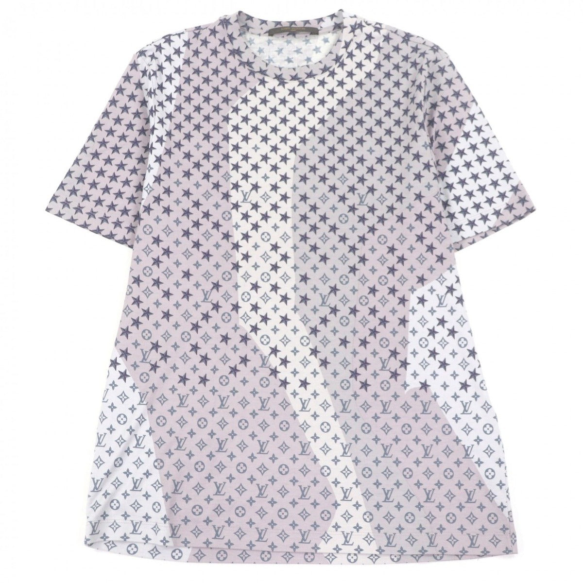 Louis Vuitton Monogram Star Allover Pattern Crew Neck Short Sleeve T-Shirt Cut