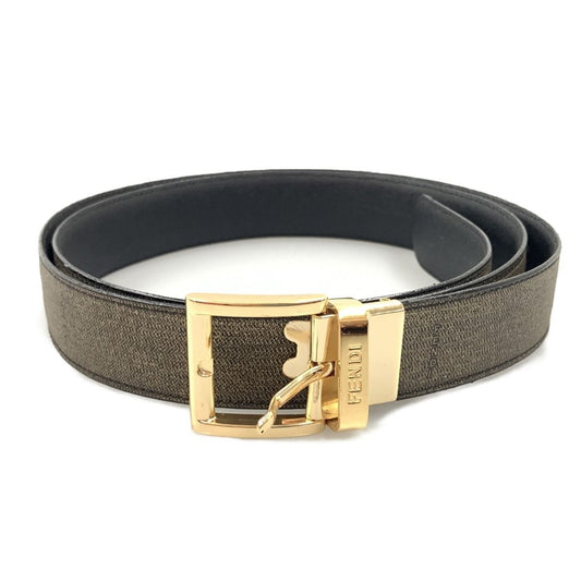 Fendi Gold Hardware Belt Khaki