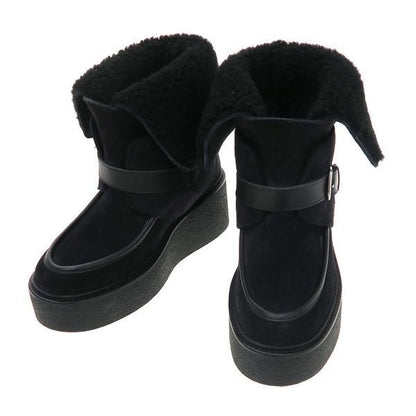 Hermes Moutonbutts Heel Suede Black
