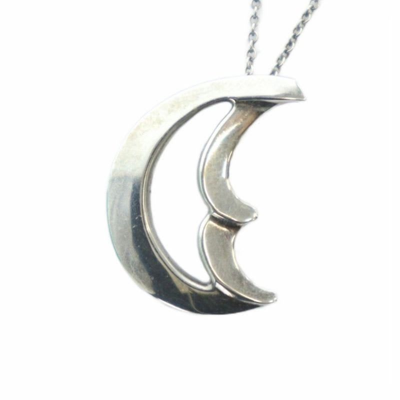 Tiffany & Co Cles Saint Moon Necklace Accessories Pendant Silver 925