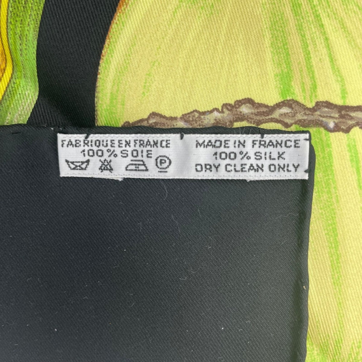 Hermes Scarf Silk Carre 90 Jardin Creole Cles Or's Paradise Black — view 10