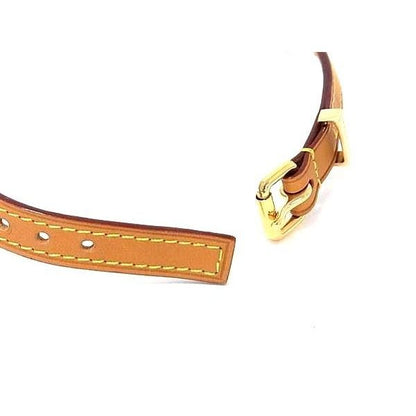 Louis Vuitton Collier Lockme Leather Choker Gold Necklace — view 3