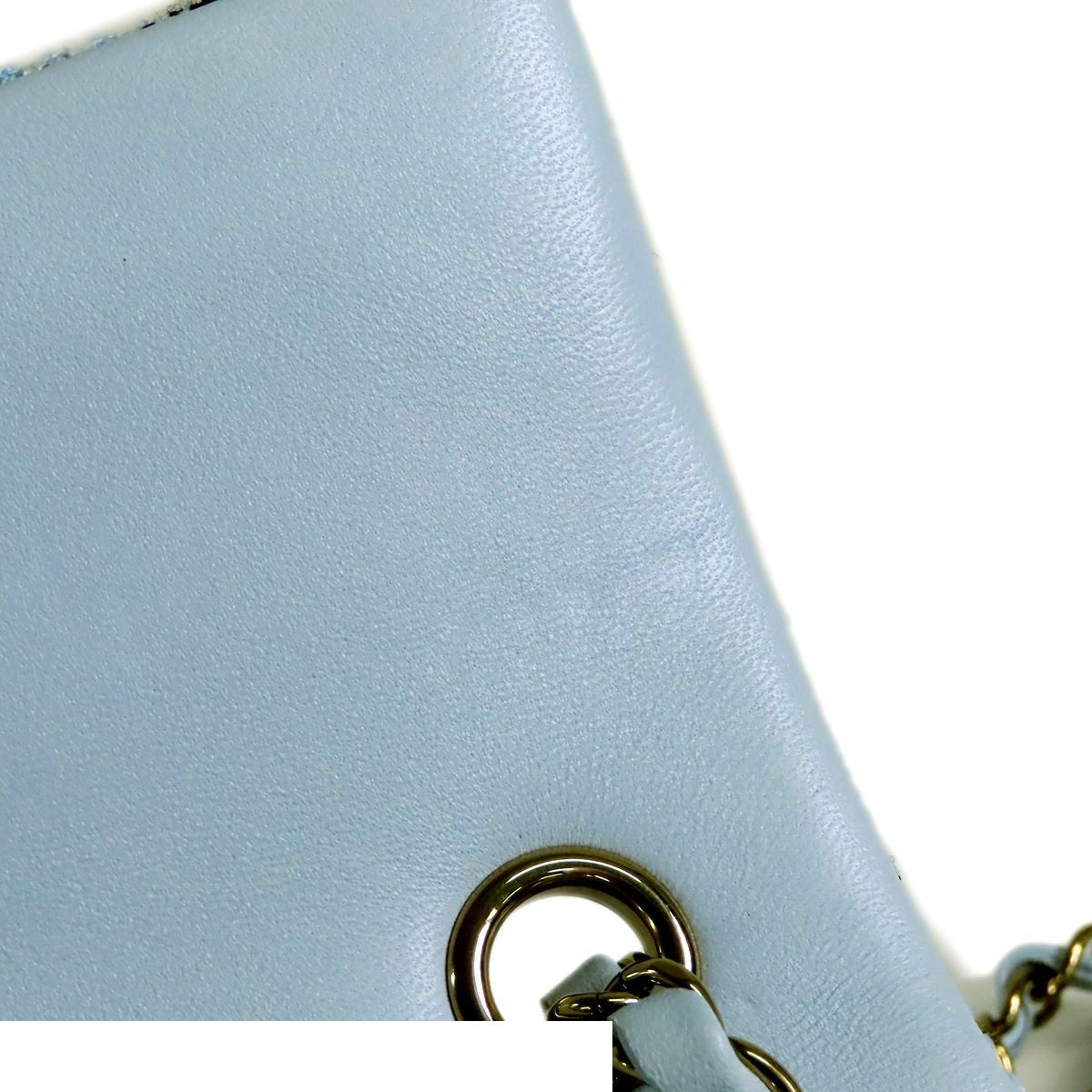 Chanel Mini Quilted Blue Black Gold Tweed Leather Chain Shoulder Bag 20 — view 7