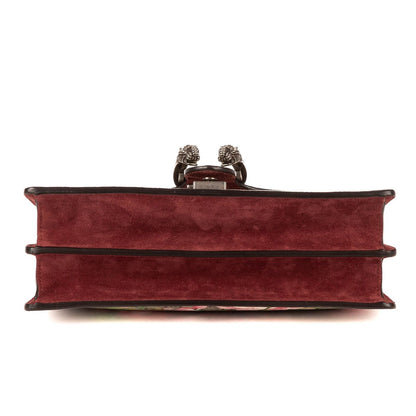 Gucci Blooms Dionysus Beige Burgundy Supreme Canvas Shoulder Bag — view 6