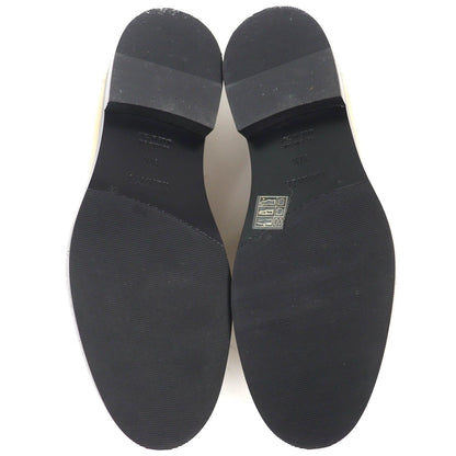 Hermes Moccasins Hot Kelly Buckle Leather Loafers Beige Silver 37.5 — view 8