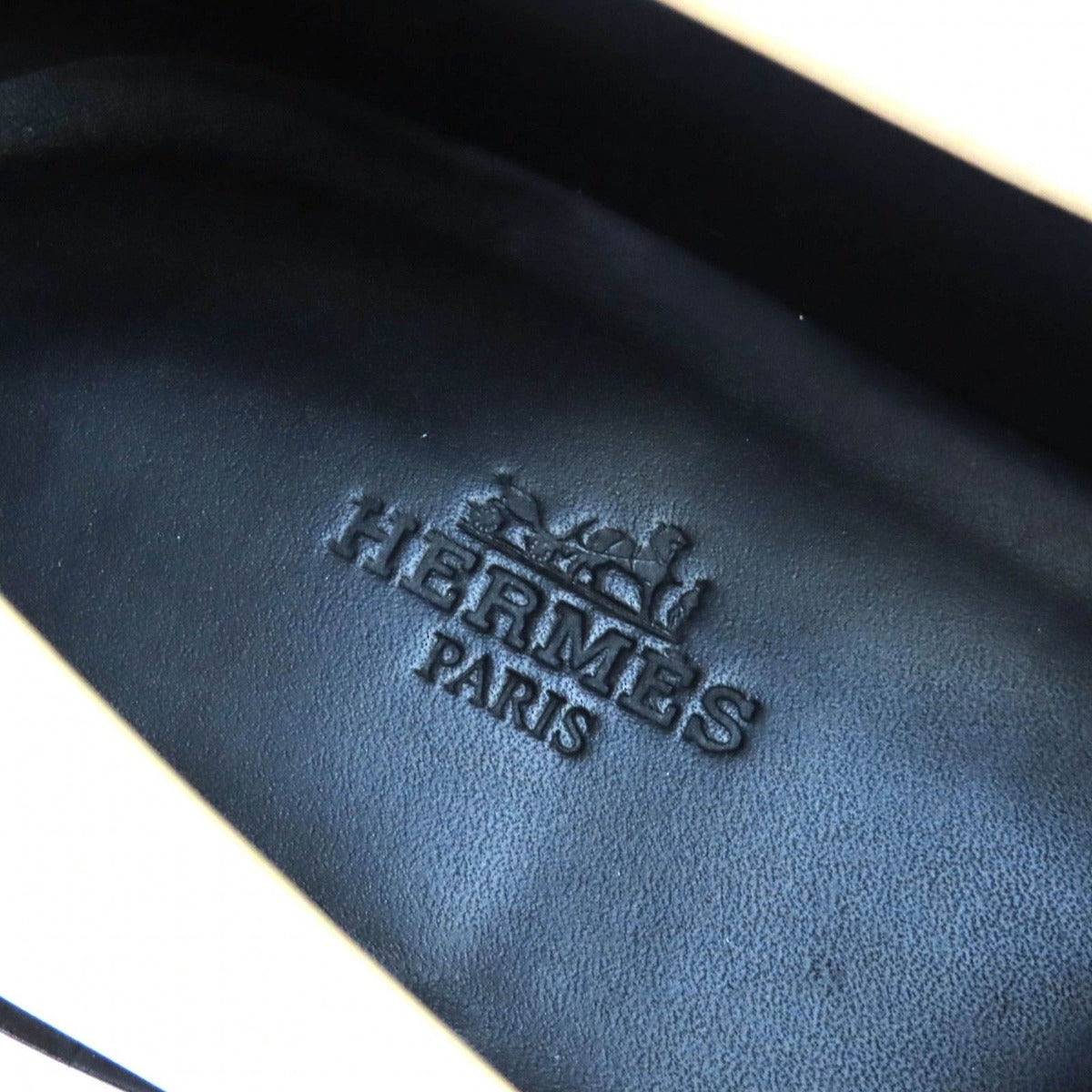 Hermes Moccasins Hot Kelly Buckle Leather Loafers Beige Silver 37.5 — view 10