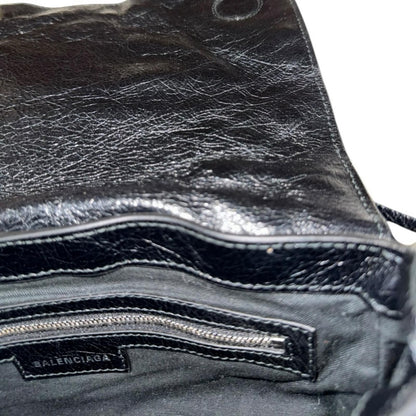 Balenciaga le Cagole Flap Shoulder Bag Black — view 8