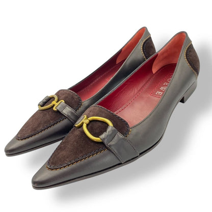 Loewe Pointed Toe Bit Brown 37 5